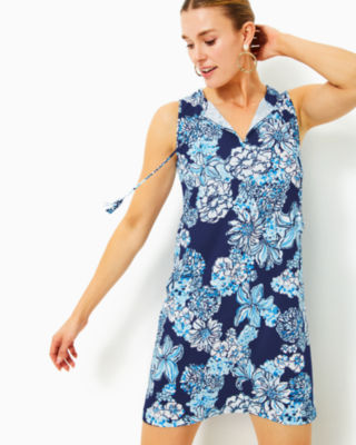 Navy Chiffon Tank Dress - Tide & Table