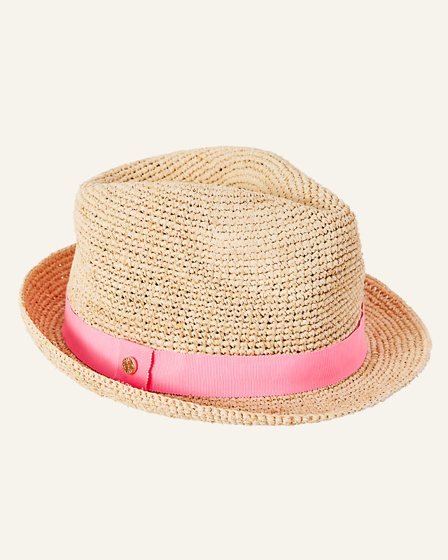 Poolside Raffia Hat, Natural, large image null - Lilly Pulitzer