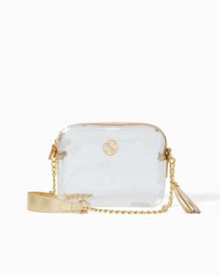 clear gold bag