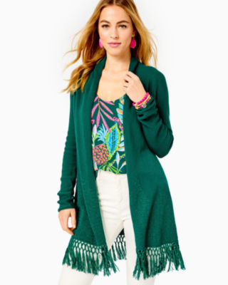 Lilly Pulitzer Tatum Cardigan In Hosta Green