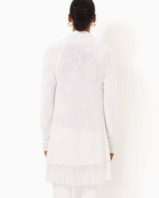 Tatum Cardigan, Resort White, large image 1