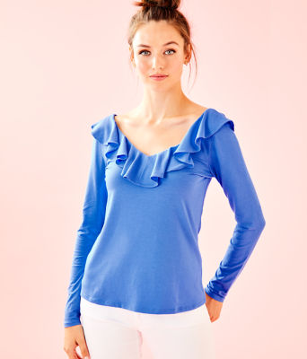 lilly pulitzer ruffle top