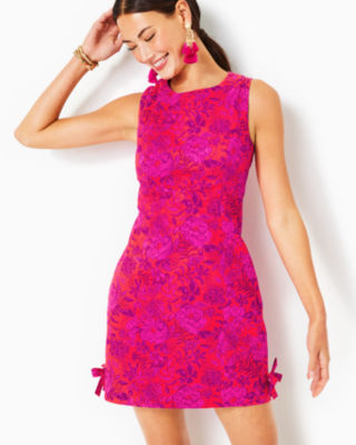 Floral Medallion Eyelet Shift Dress