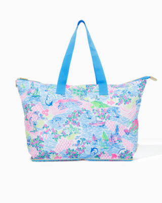 Getaway Packable Tote, Multi Lilly Loves Marthas Vineyard, large - Lilly Pulitzer