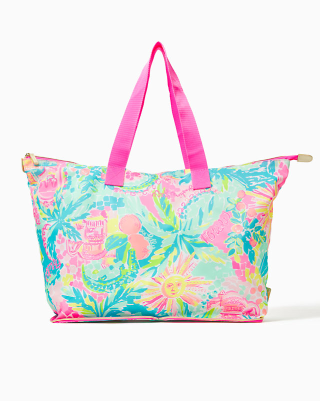 Getaway Packable Tote, Multi Sunshine State Of Mind, large - Lilly Pulitzer