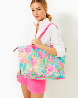 Getaway Packable Tote, Multi Sunshine State Of Mind, large image null - Lilly Pulitzer