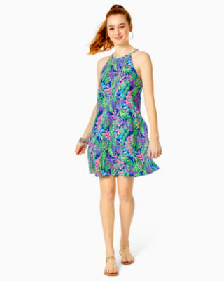 NWOT Lilly Pulitzer Margot Dress Peri Pinch Dress Size XL XLarge 