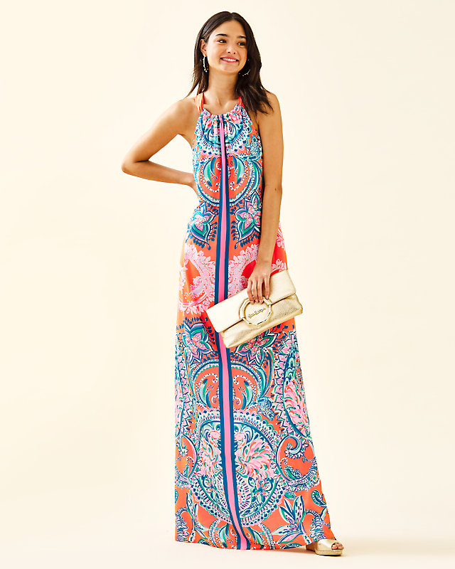 Hollyn Halter Maxi Dress, , large - Lilly Pulitzer