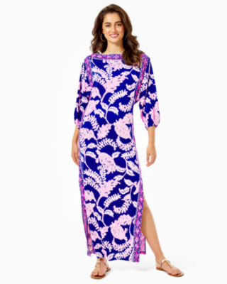 lilly pulitzer maxi dress with sleeves