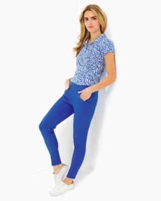 UPF 50+ Luxletic 28" Corso Pant, Martinique Blue, large - Lilly Pulitzer