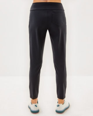 Lilly Pulitzer Upf 50+ Luxletic 28" Corso Pant In Black