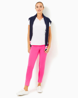 UPF 50+ Luxletic 28" Corso Pant, Passion Fruit Pink, large - Lilly Pulitzer