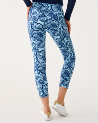 UPF 50+ Luxletic 28" Corso Pant, Starlight Navy Proud As A Peacock Stripe Golf, large image 1