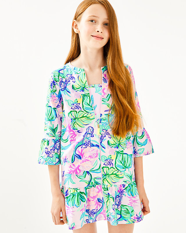 UPF 50+ Girls Sutton Cover-Up, , large - Lilly Pulitzer