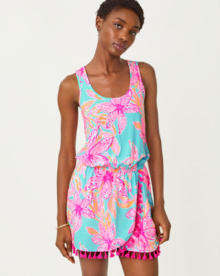 Lilly Pulitzer Jarrett Romper In Pink