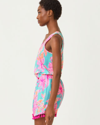Lilly Pulitzer Jarrett Romper In Pink