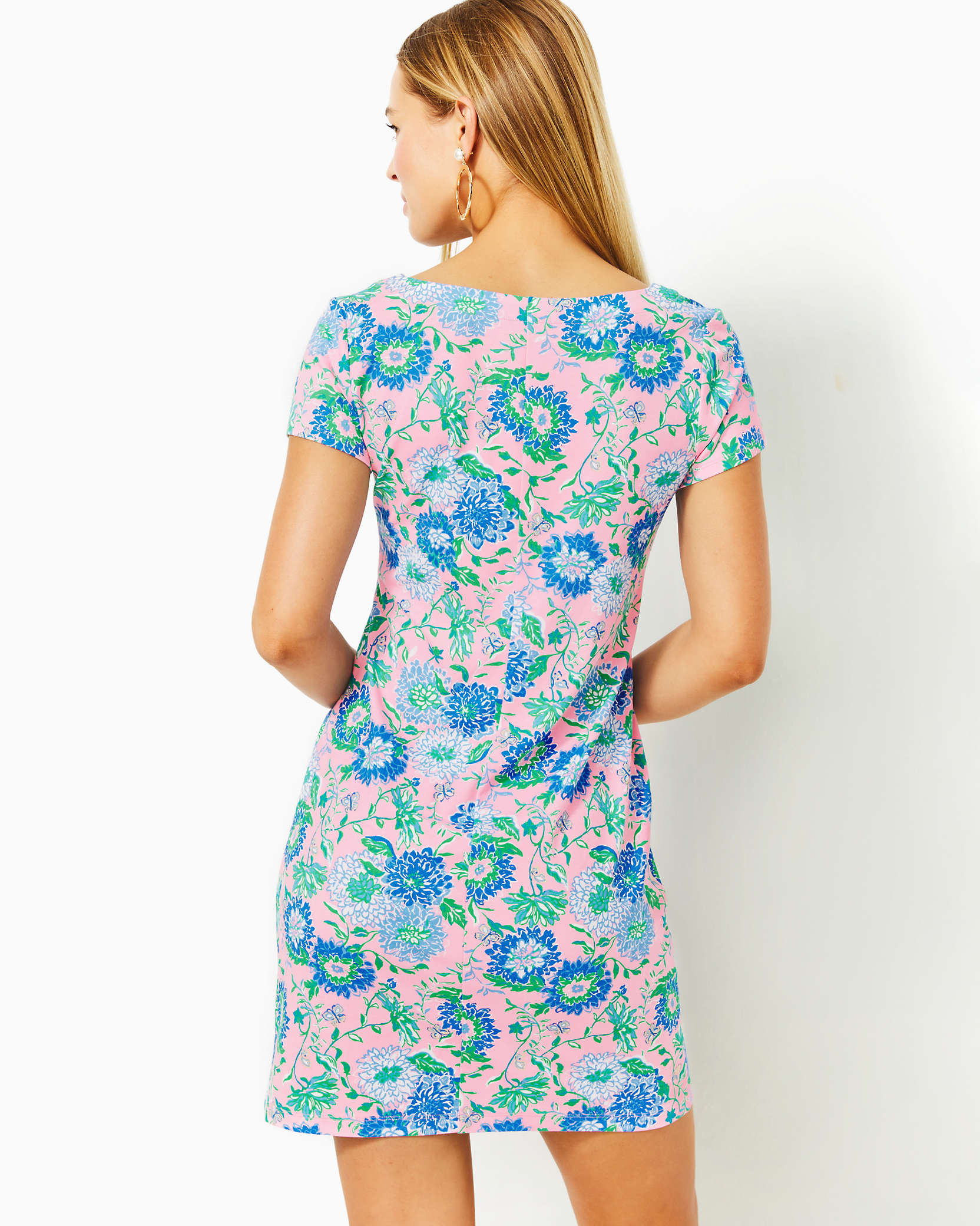 Shop Lilly Pulitzer Upf 50+ Sophiletta Dress In Conch Shell Pink Rumor Has It