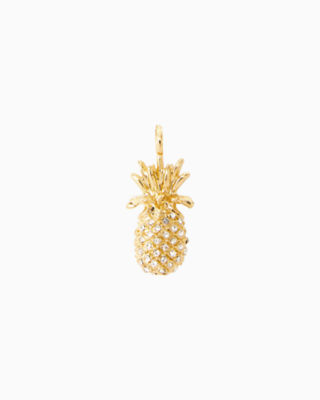 Lilly Pulitzer Large Custom Charm - Pineapple In Gold Metallic Large Pineapple Charm