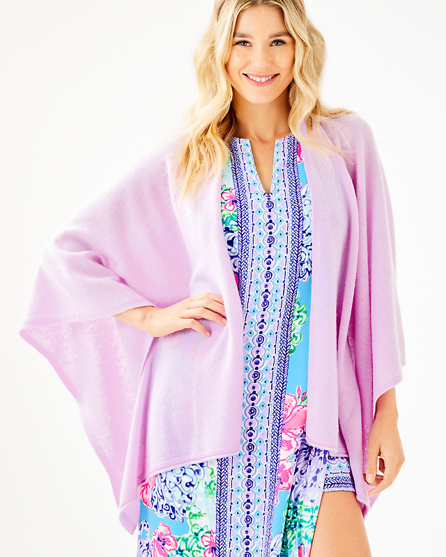 Terri Cashmere Wrap, Lilac Freesia, large - Lilly Pulitzer