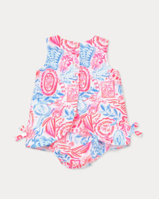 Baby Lilly Infant Shift Dress, Resort White Lil Sun Sea Sand, large image 2