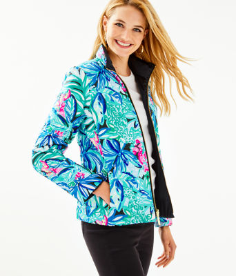 Marilee Reversible Puffer Jacket In Maldives Green Hype It Up