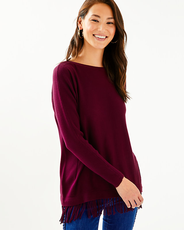 Glenda Coolmax Fringe Sweater, , large - Lilly Pulitzer