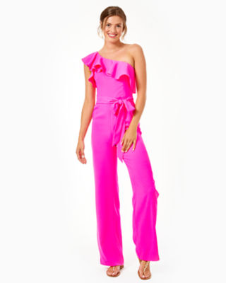 ladies pink jumpsuit