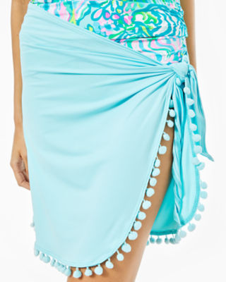 Paxton Sarong, Blue Ibiza, large image 3 - Lilly Pulitzer