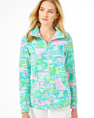 UPF 50+ Leona Zip-Up, , large  - Lilly Pulitzer