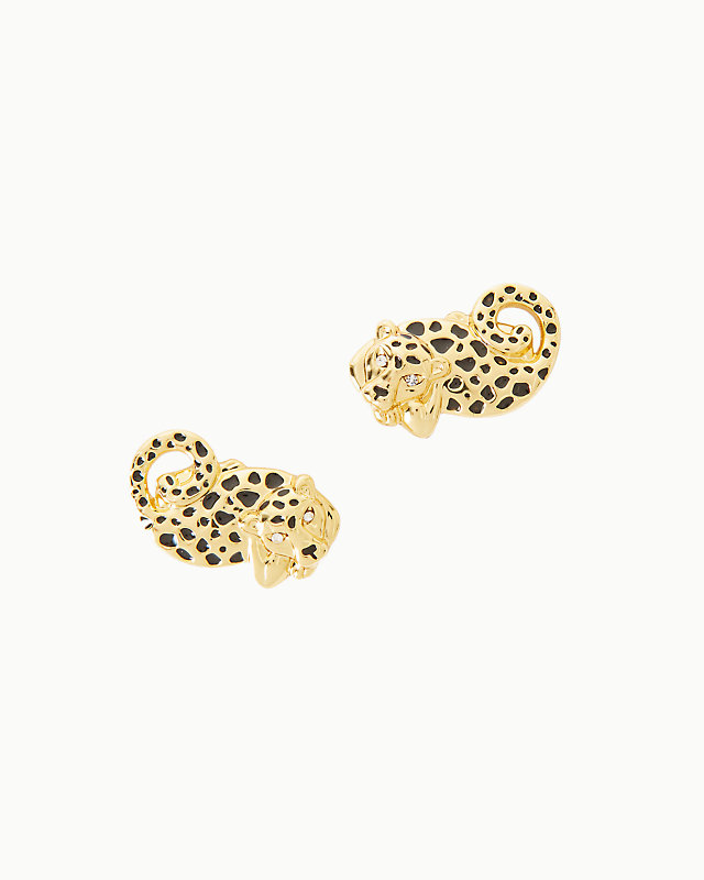 Leopard Post Earrings, , large - Lilly Pulitzer