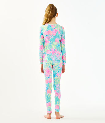 Girls Mini Sammy Pajama Set, Multi Swizzle In Reduced, large image 3 - Lilly Pulitzer