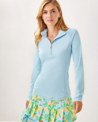 UPF 50+ Luxletic Justine Pullover, Bluette, large