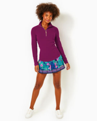 Lilly Pulitzer Upf 50 Luxletic Justine Pullover In Mulberry