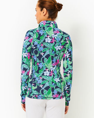 Lily Pulitzer Justine Half Zip Pullover Jacket Womens Blue hot XL Athltic