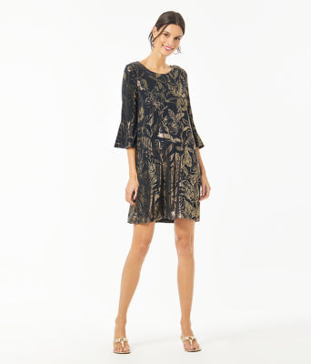 lilly pulitzer ophelia metallic swing dress