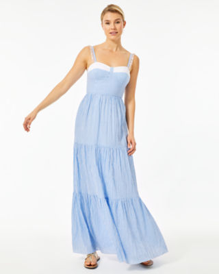 lilly pulitzer blue maxi dress