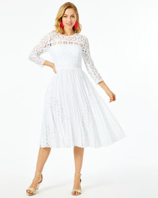 Lilly Pulitzer Aiden Midi Dress In Resort White Modesens