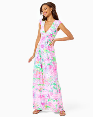 lilly pulitzer pink maxi dress
