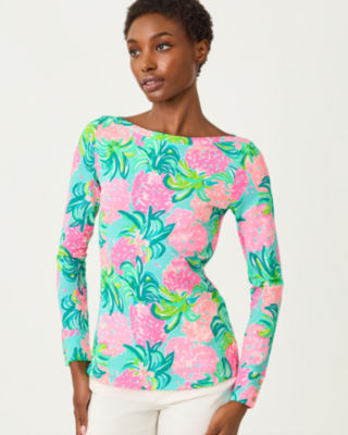 Aleah Top, Blue Ibiza Pineapple Shake, large image 2