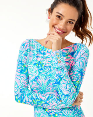 Lilly Pulitzer Aleah Top In Pelican Pink Coconut Row Modesens