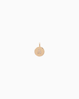Lilly Pulitzer Initial Custom Charm - A In Gold Metallic A Charm