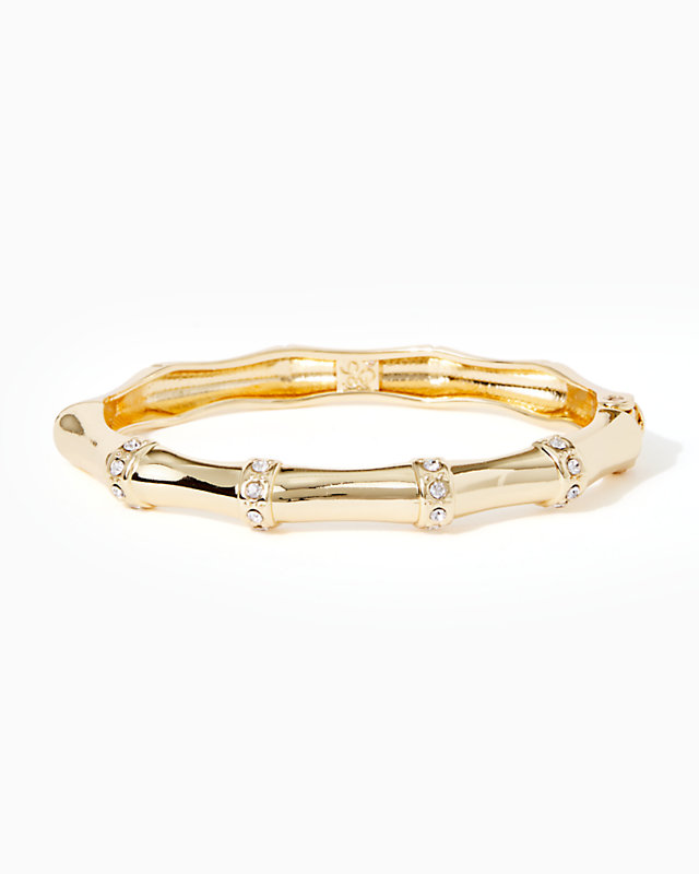 Bamboo Bracelet, Gold Metallic, large - Lilly Pulitzer