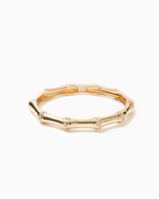 Bamboo Bracelet, Gold Metallic, large - Lilly Pulitzer