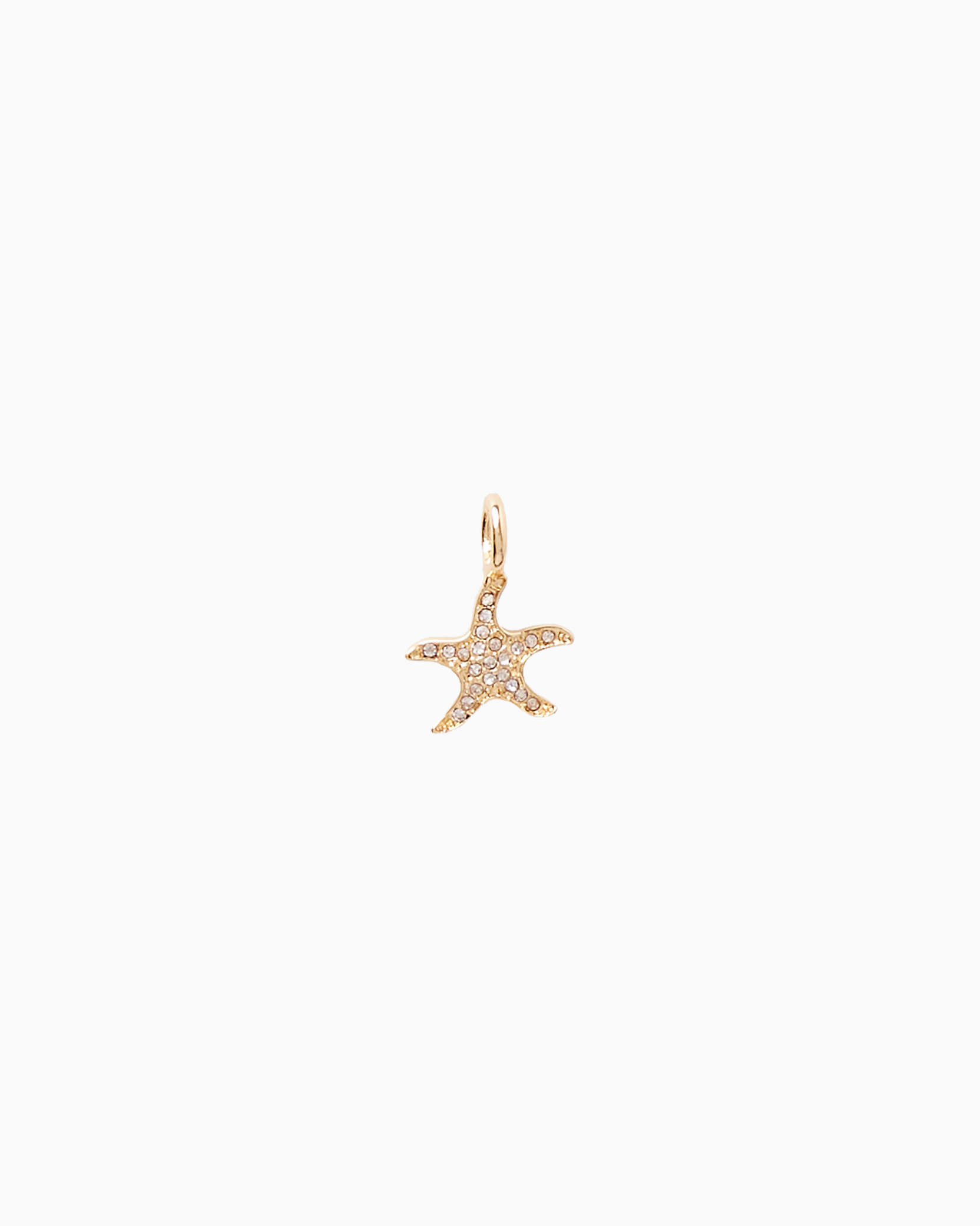 Gold Metallic Small Starfish Charm