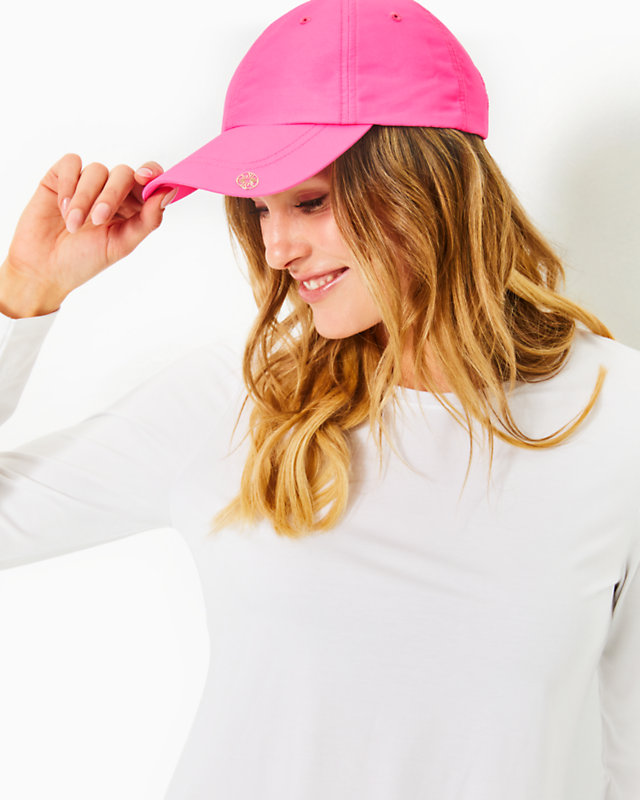 Solid Run Around Hat, Roxie Pink, large - Lilly Pulitzer