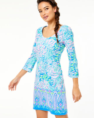 Lilly Pulitzer Sherrill Dress In Multi In Full Bloom Engineered Knit