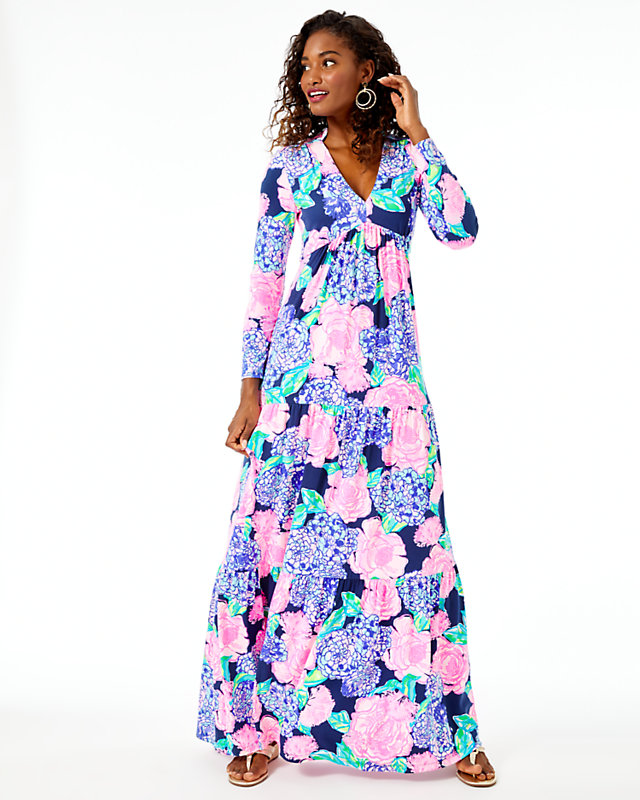 Martinique Tiered Maxi Dress, , large - Lilly Pulitzer