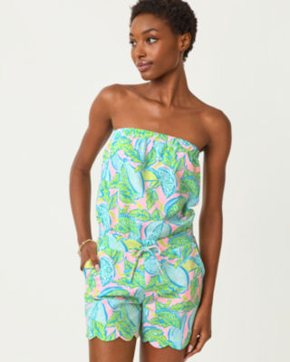 Lilly Pulitzer Jace Strapless Romper In Multi
