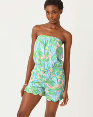 Lilly Pulitzer Jace Strapless Romper In Multi