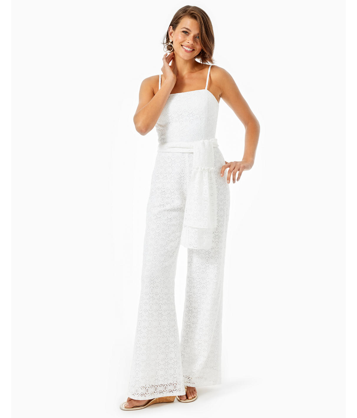 LILLY PULITZER NILA LACE JUMPSUIT,004270